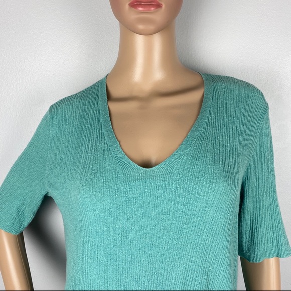 NEW EILEEN FISHER V-NECK KNIT TUNIC - Picture 3 of 10